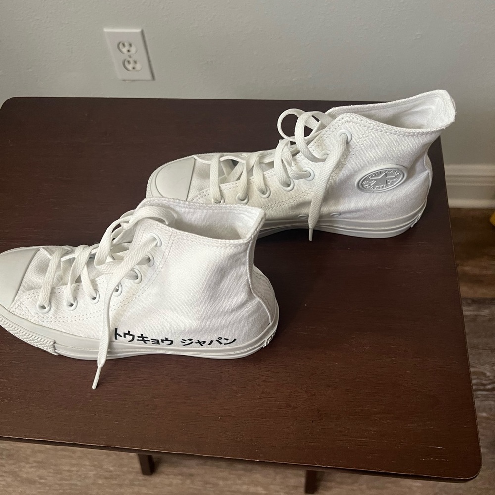 Converse White High-Top Canvas Sneakers